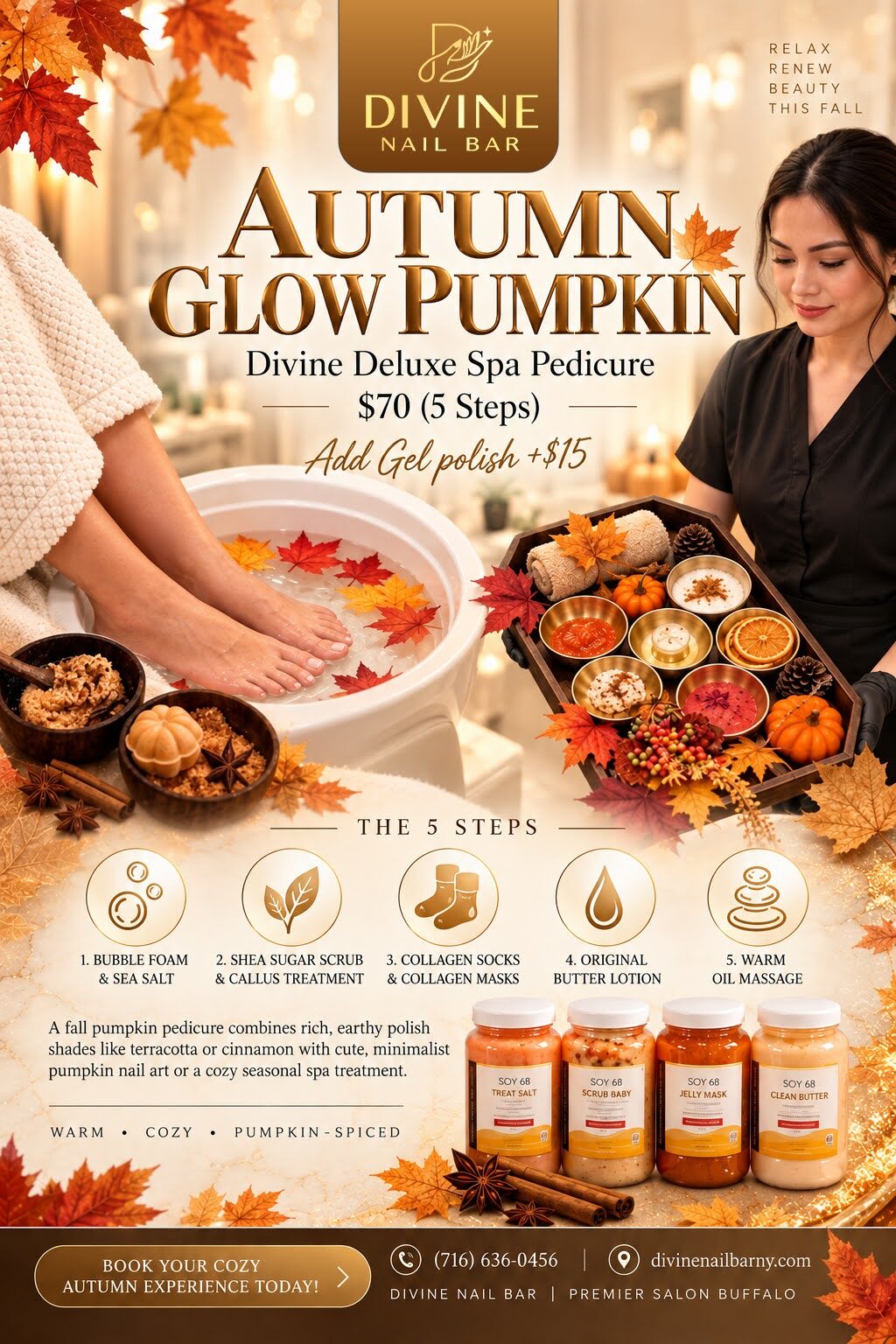 Divine Nail Bar Autumn Glow Pumpkin promotion